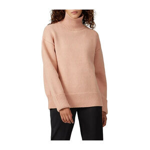 Pre-Loved VICTORIA VICTORIA BECKHAM Pink Oversized Wool Funnel Neck Sweater M
